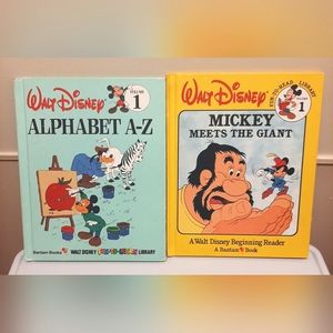 2 Vintage Mickey Mouse Kids Books 📚